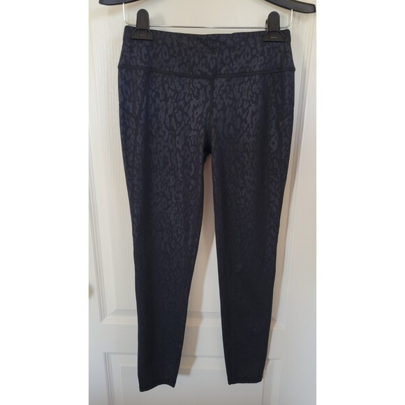 Sweaty Betty Womens Black Animal Print All Day Emboss Workout Leggings - Picture 1 of 3